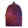 Colorful Stardust Galaxy Space Print School Backpack