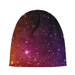 Colorful Stardust Galaxy Space Print Beanie