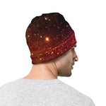 Colorful Stardust Galaxy Space Print Beanie