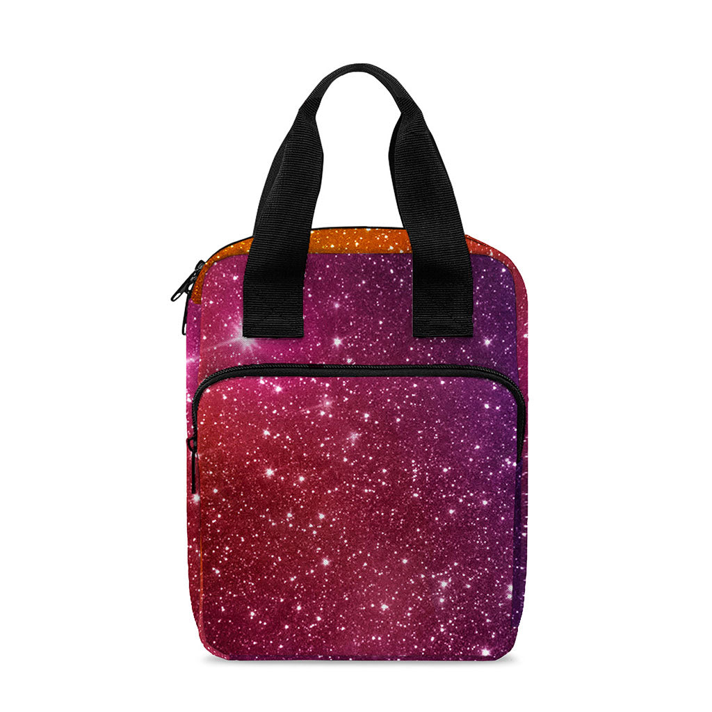 Colorful Stardust Galaxy Space Print Bible Tote Bag