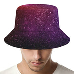 Colorful Stardust Galaxy Space Print Bucket Hat