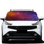 Colorful Stardust Galaxy Space Print Car Windshield Snow Cover