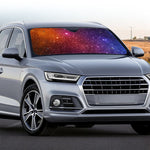 Colorful Stardust Galaxy Space Print Car Windshield Sun Shade