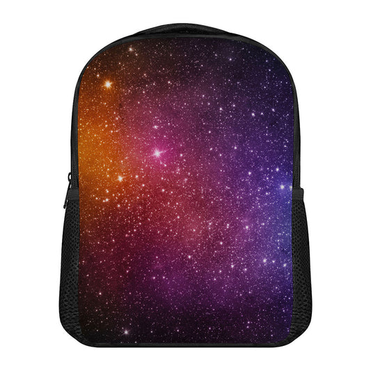 Colorful Stardust Galaxy Space Print Casual Backpack