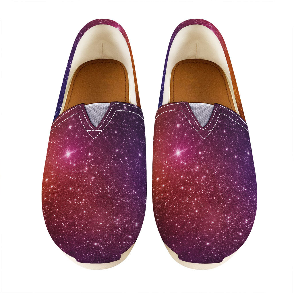 Colorful Stardust Galaxy Space Print Casual Shoes