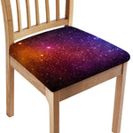 Colorful Stardust Galaxy Space Print Chair Cushion Cover