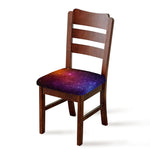 Colorful Stardust Galaxy Space Print Chair Cushion Cover