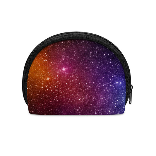 Colorful Stardust Galaxy Space Print Coin Purse