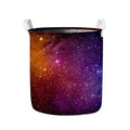 Colorful Stardust Galaxy Space Print Collapsible Laundry Basket