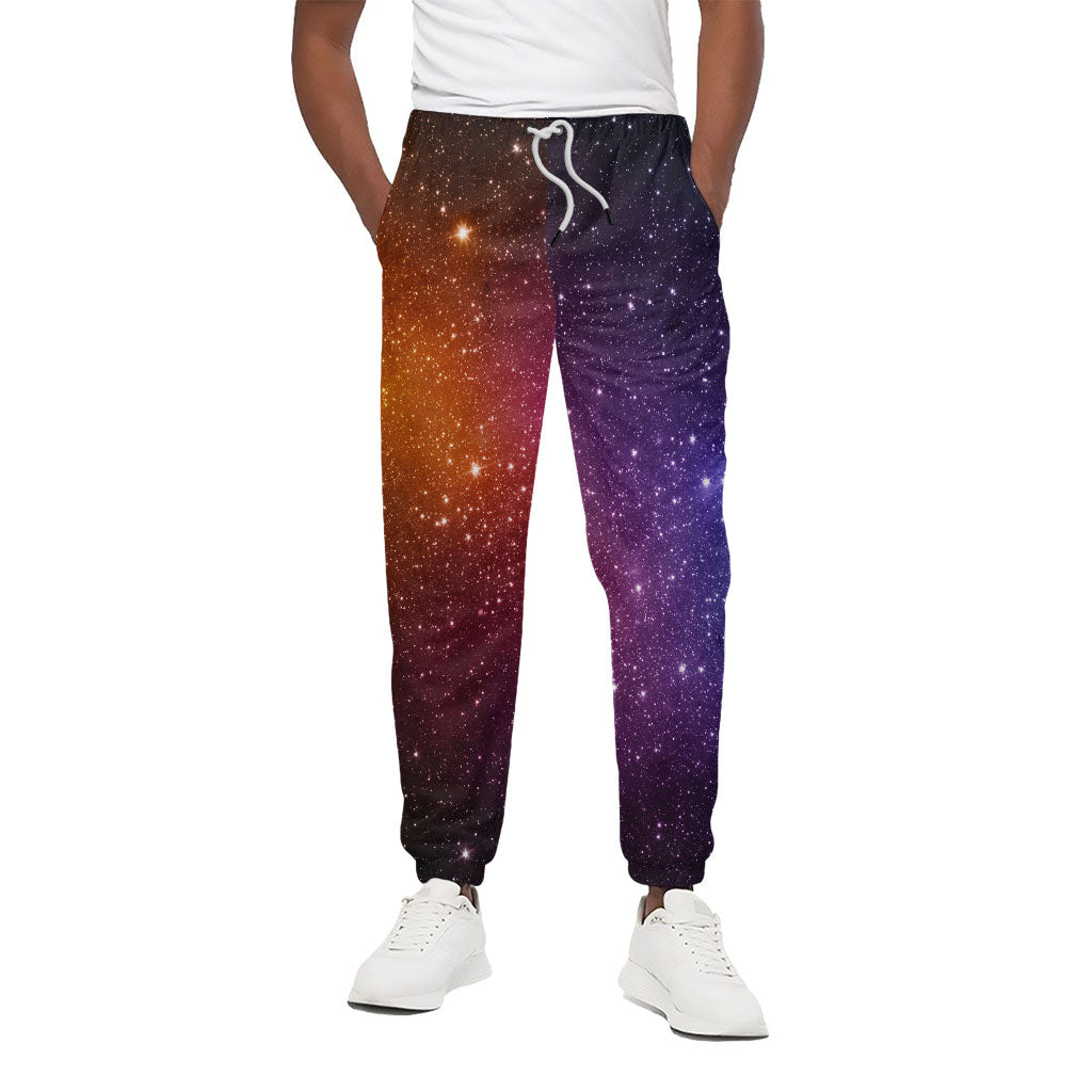 Colorful Stardust Galaxy Space Print Cotton Pants