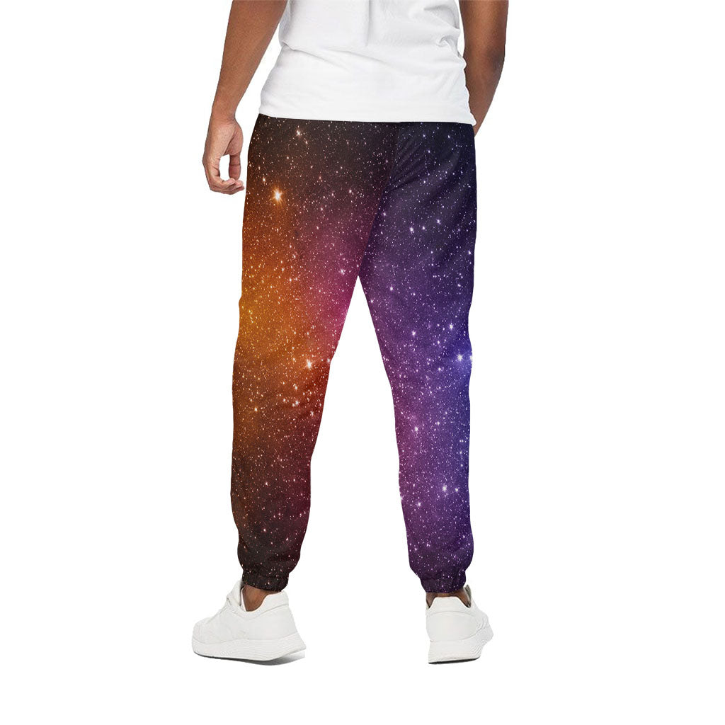 Colorful Stardust Galaxy Space Print Cotton Pants