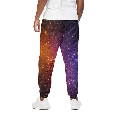 Colorful Stardust Galaxy Space Print Cotton Pants