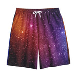 Colorful Stardust Galaxy Space Print Cotton Shorts