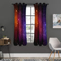 Colorful Stardust Galaxy Space Print Grommet Curtain Panels