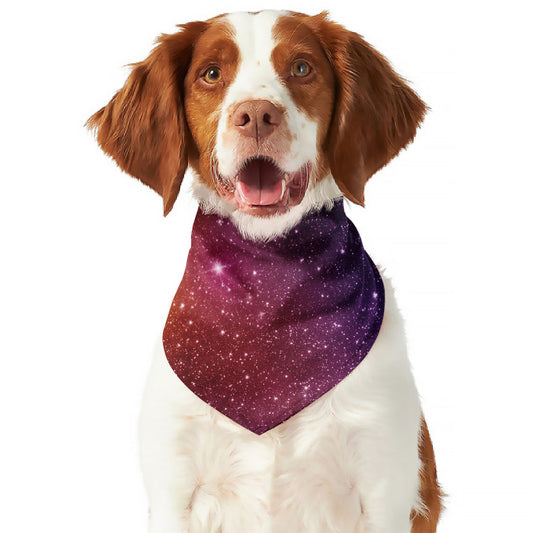 Colorful Stardust Galaxy Space Print Dog Bandana