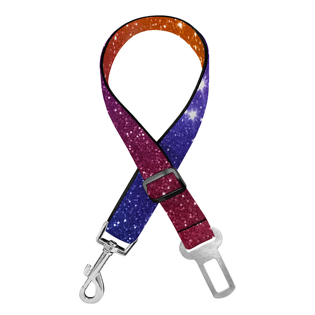Colorful Stardust Galaxy Space Print Dog Seat Belt