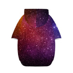 Colorful Stardust Galaxy Space Print Dog Zip Up Hoodie