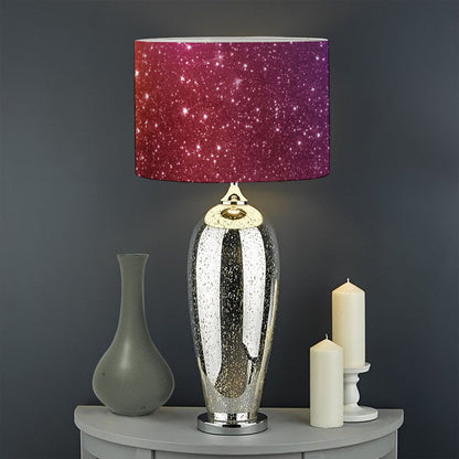 Colorful Stardust Galaxy Space Print Drum Lamp Shade