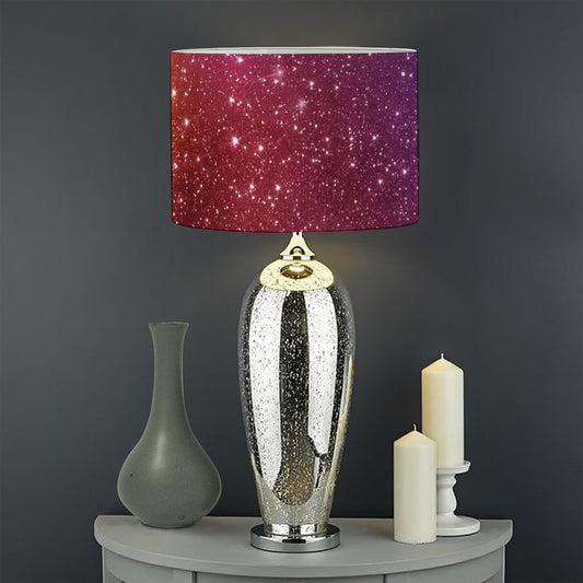 Colorful Stardust Galaxy Space Print Drum Lamp Shade