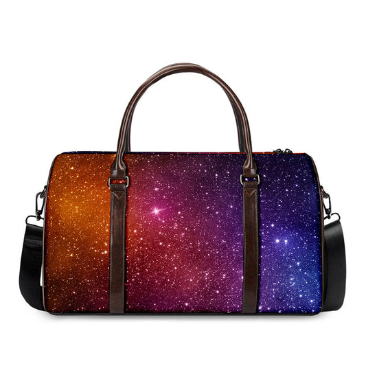 Colorful Stardust Galaxy Space Print Duffle Bag