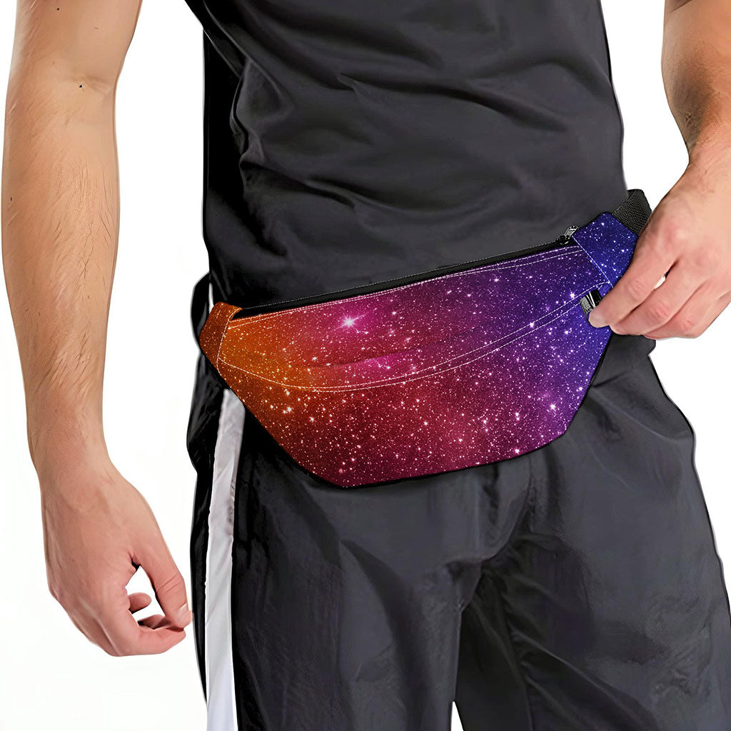 Colorful Stardust Galaxy Space Print Fanny Pack
