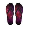 Colorful Stardust Galaxy Space Print Flip Flops