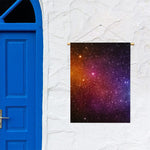 Colorful Stardust Galaxy Space Print Garden Flag