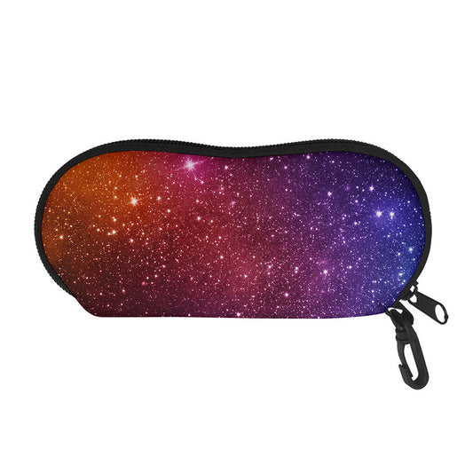 Colorful Stardust Galaxy Space Print Glasses Case