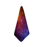 Colorful Stardust Galaxy Space Print Hand Towel