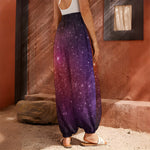 Colorful Stardust Galaxy Space Print Harem Pants