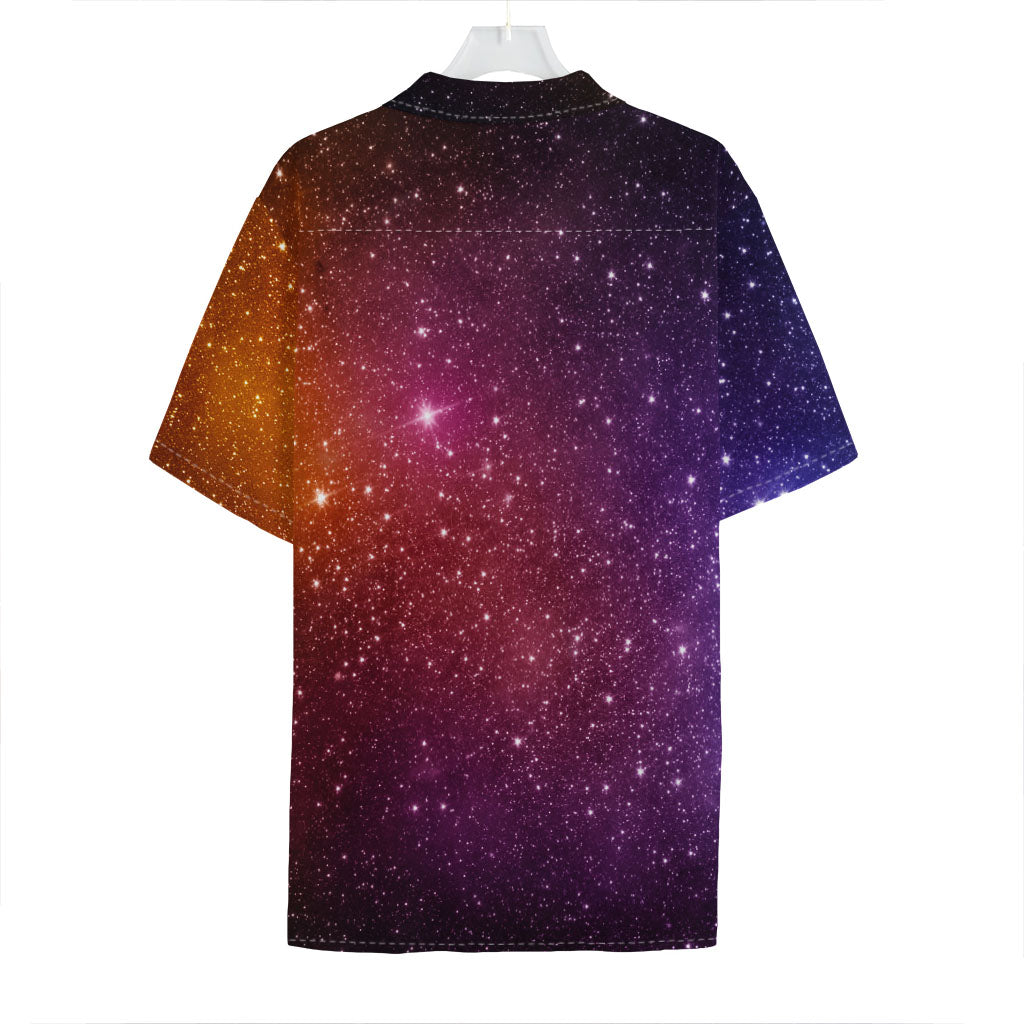 Colorful Stardust Galaxy Space Print Hawaiian Shirt
