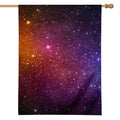 Colorful Stardust Galaxy Space Print House Flag