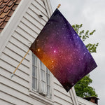 Colorful Stardust Galaxy Space Print House Flag