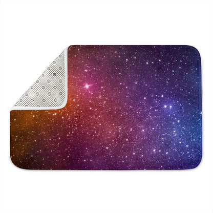 Colorful Stardust Galaxy Space Print Indoor Door Mat