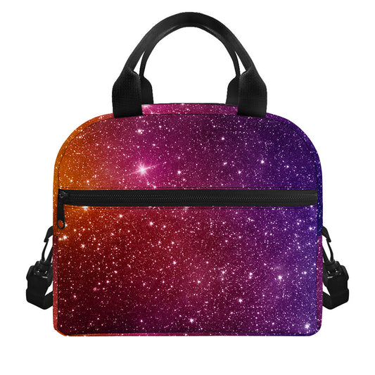 Colorful Stardust Galaxy Space Print Insulated Lunch Bag