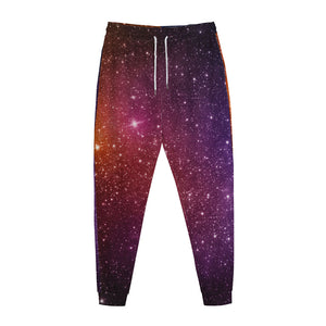 Colorful Stardust Galaxy Space Print Jogger Pants