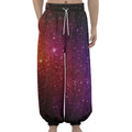 Colorful Stardust Galaxy Space Print Lantern Pants