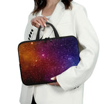 Colorful Stardust Galaxy Space Print Laptop Sleeve With Handle