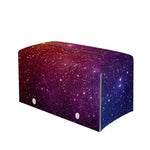 Colorful Stardust Galaxy Space Print Leather Tissue Box Cover