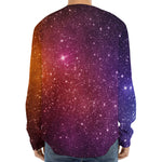 Colorful Stardust Galaxy Space Print Long Sleeve Baseball Jersey