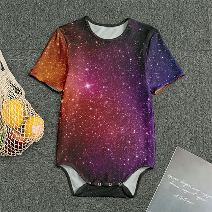 Colorful Stardust Galaxy Space Print Men's Bodysuit