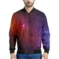 Colorful Stardust Galaxy Space Print Men's Bomber Jacket