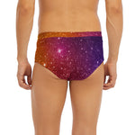 Colorful Stardust Galaxy Space Print Men's Briefs