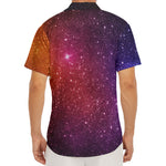 Colorful Stardust Galaxy Space Print Men's Deep V-Neck Shirt