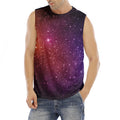 Colorful Stardust Galaxy Space Print Men's Fitness Tank Top