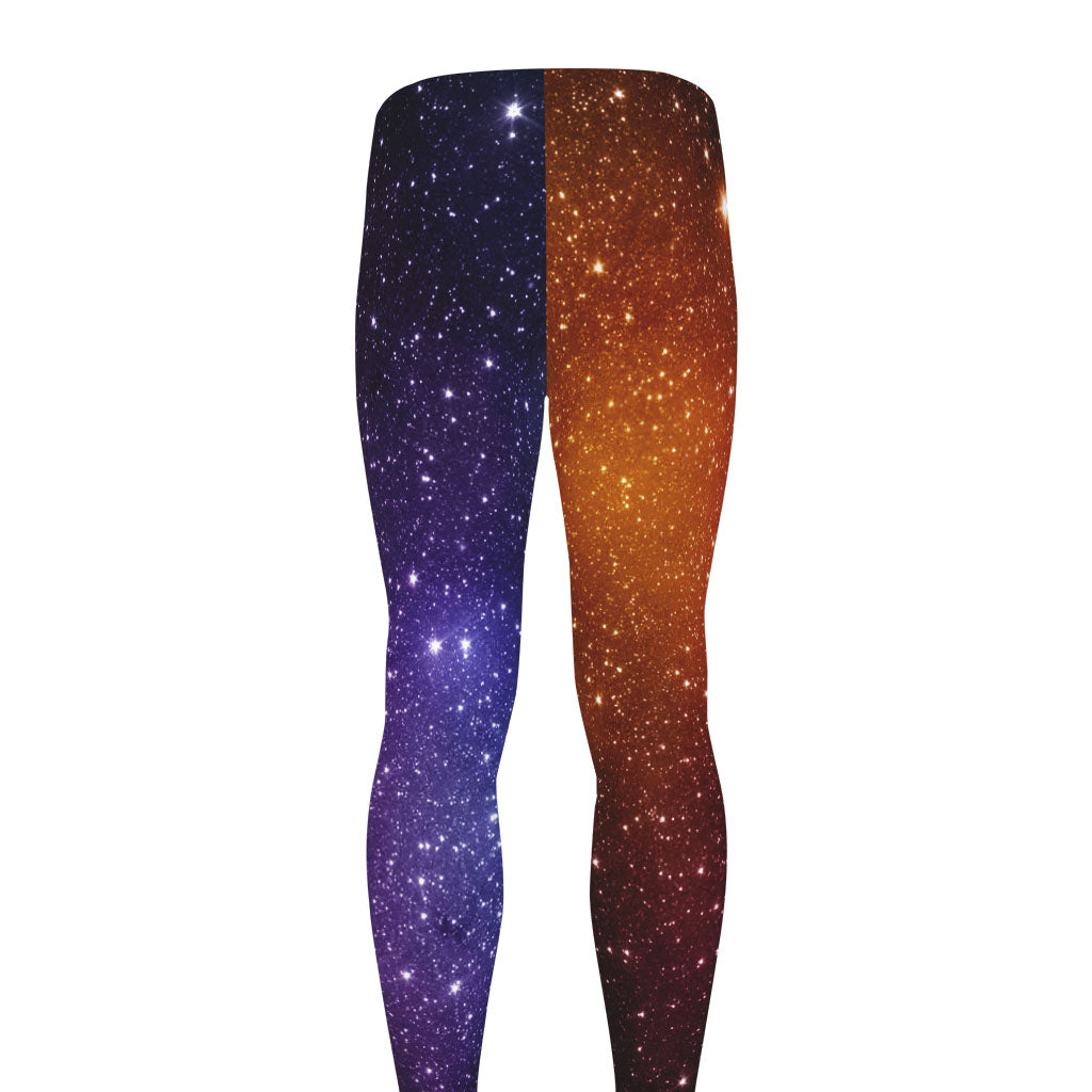 Colorful Stardust Galaxy Space Print Men's leggings