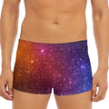 Colorful Stardust Galaxy Space Print Men's Short Boxer Briefs