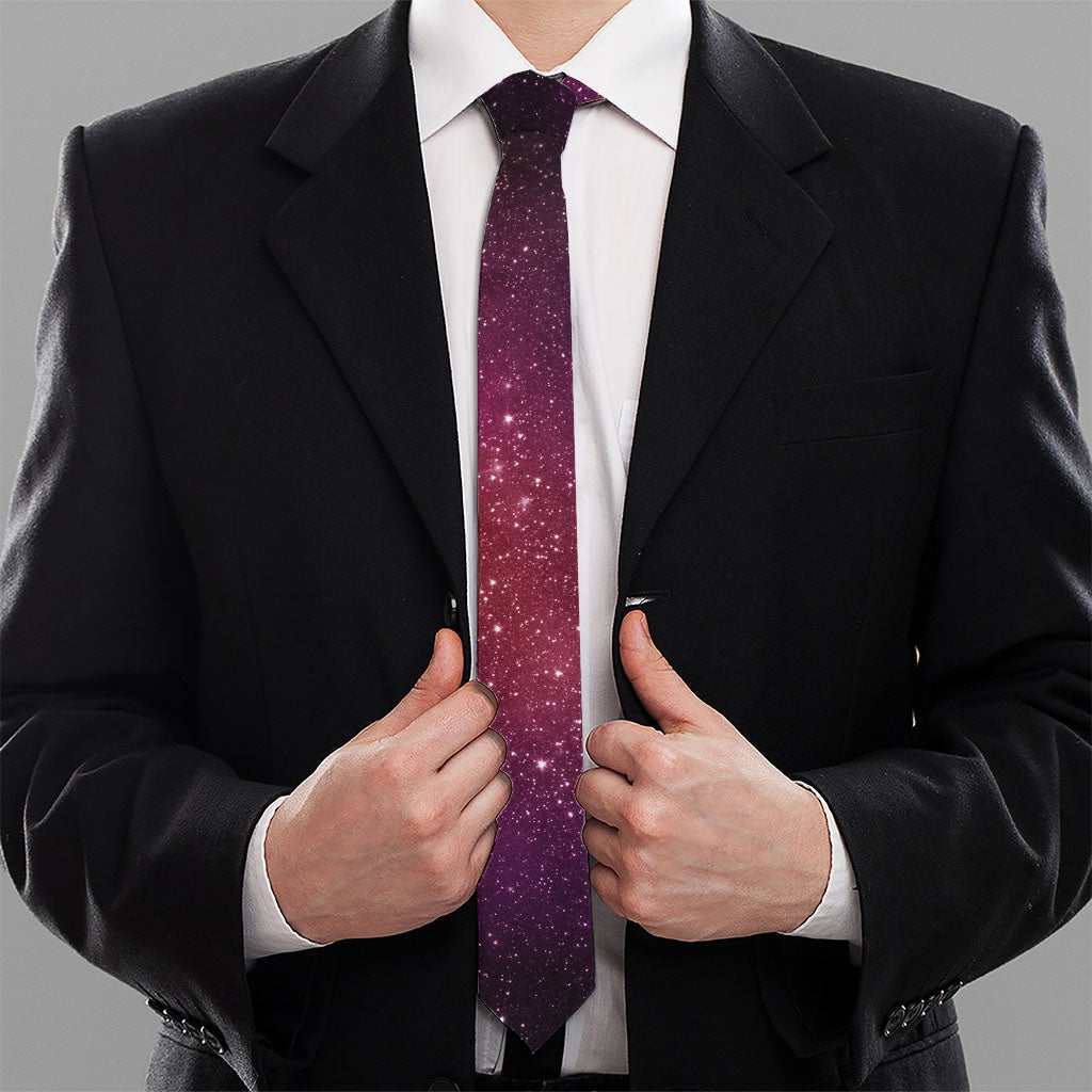 Colorful Stardust Galaxy Space Print Necktie