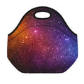 Colorful Stardust Galaxy Space Print Neoprene Lunch Bag