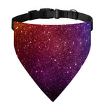Colorful Stardust Galaxy Space Print Over The Collar Dog Bandana